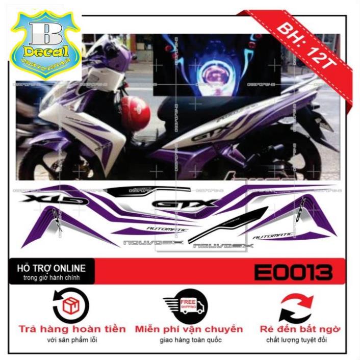 Tem NOUVO 5 GTX TRẮNG TÍM