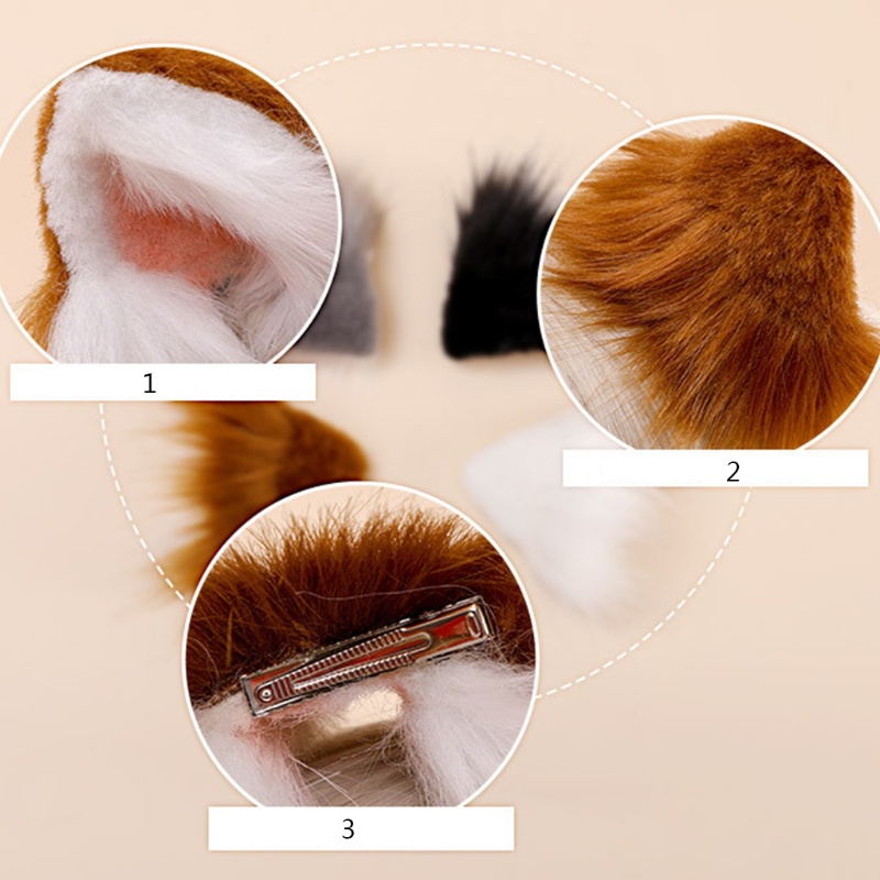 Băng Đô Tai Lông Xù Hóa Trang Anime Đáng Yêu Dịp Halloween