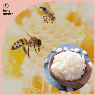 Sáp Ong Viên Trắng Tinh Chế – Kho Nguyên Liệu Làm Nến Thơm, Son Handmade - Tặng Tinh Dầu Mẫu Thử - Heny Garden