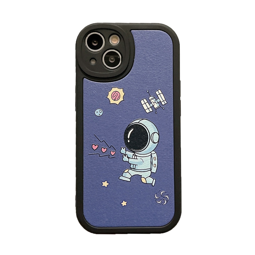 Samsung Galaxy S20 S21 FE Plus Ultra A73 A53 A13 A52 A72 A33 A23 A22 A32 A12 A03 A03S A21S A11 M23 A51 A71 A50 A50S A20 A30 A30S A10S M11 M32 M22 S21+ 4G 5G Couple Cute Space Astronaut Silicon Soft Phone Case Lens protection Full Back Cover DY 37