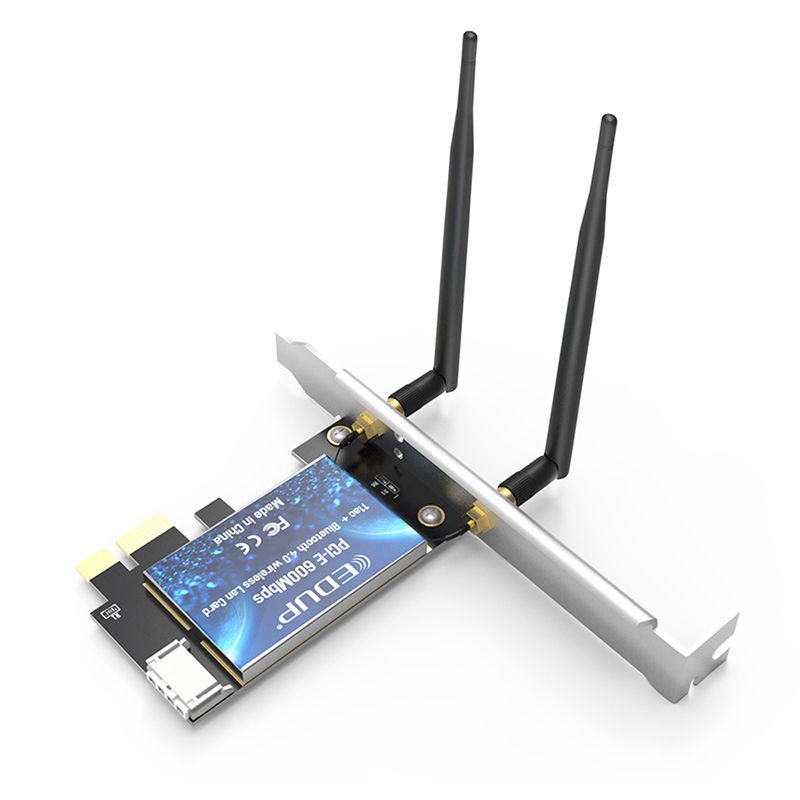 EDUP 5G băng tần kép PCI-E tích hợp sẵn card mạng không dây độc lập máy tính để bàn Bộ thu wifi Bluetooth 4.0CB