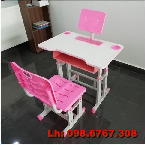 Bàn học sinh 5 tuổi, mầm non, lớp 1 chống cận, chống gù, có giá để sách, Ipad | BigBuy360 - bigbuy360.vn