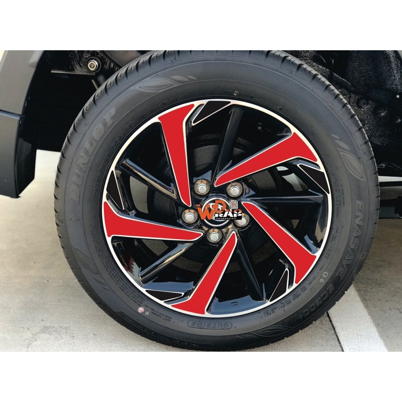 Decal Dán mâm innova Rush ( 5 bánh)