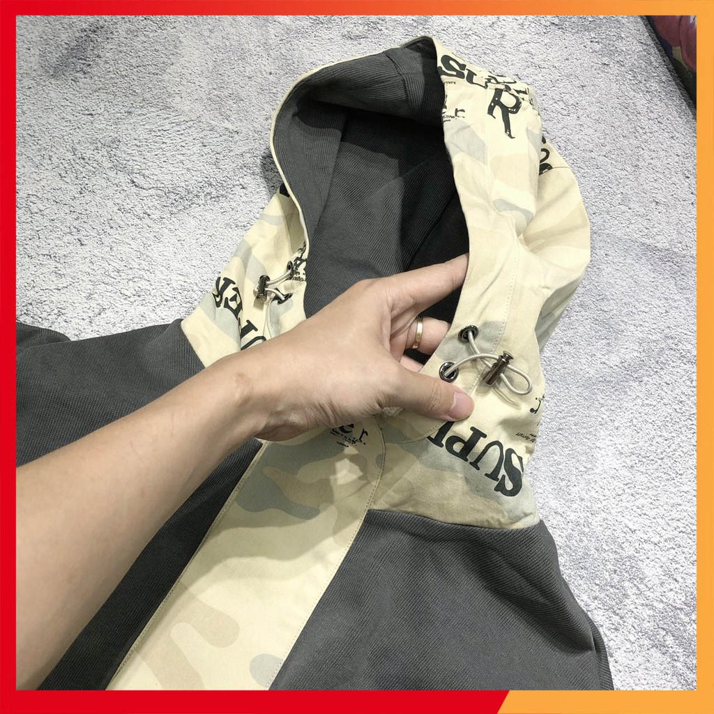 Áo hoddie nỉ sweater cao cổ dài tay nam cotton cao cấp ANSW21
