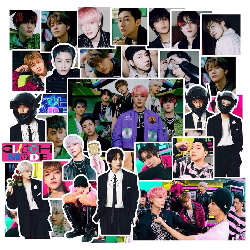 Set 50 hình dán trang trí Nct Dream Glitch Mode