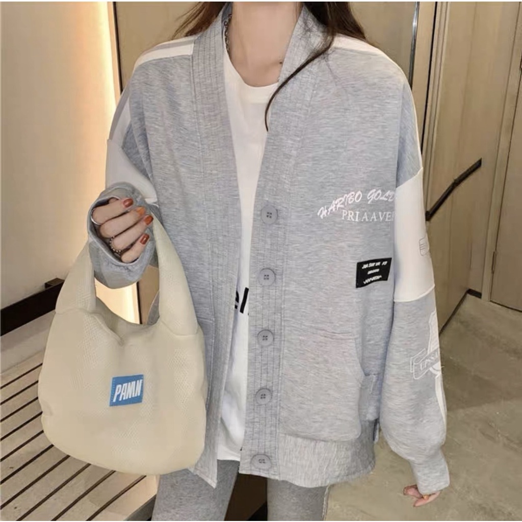 Áo khoác Cadigan nút cài FORM RỘNG chất dày dặn