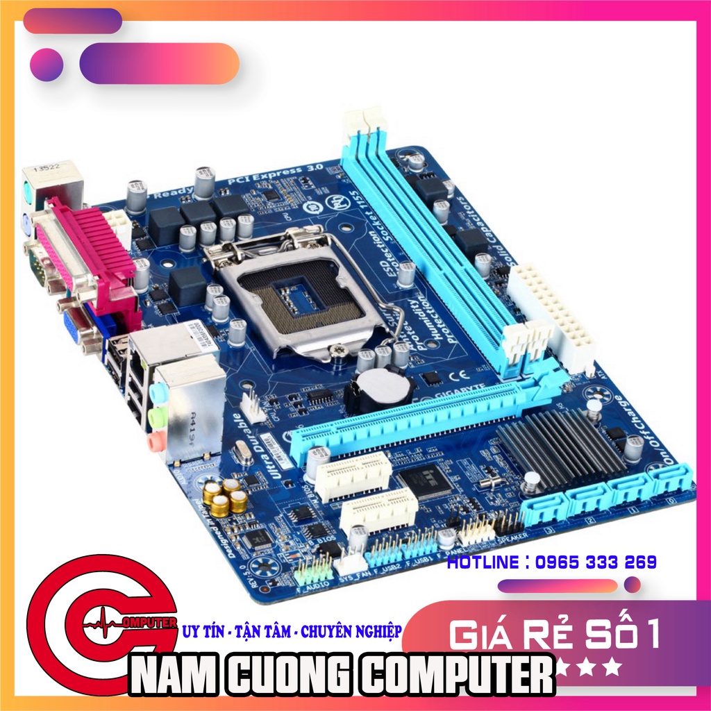 Main socket 1155, main máy tính H61, LGA1155, main chạy cpu thế hệ 2 thế hệ 3, giga, asus, samsung, intel