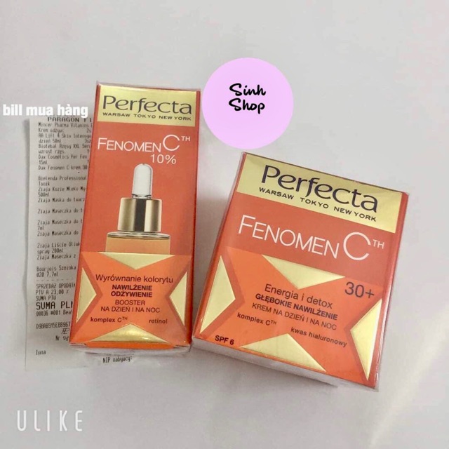 Bộ sản phẩm chăm sóc da fenomen c giúp da mịn màng trắng sáng