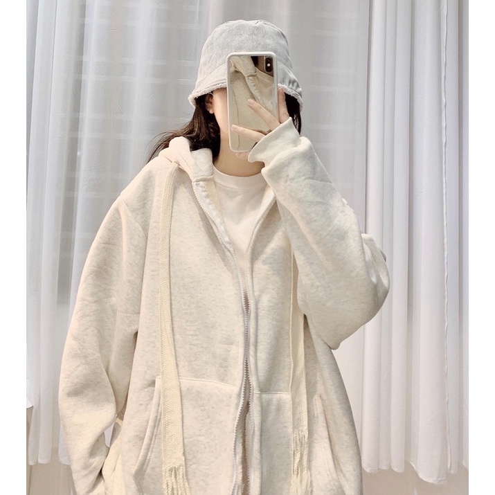 [Mã 12FASHIONSALE1 giảm 10K đơn 50K] áo lông hoodie khoá kéo siêu dày | BigBuy360 - bigbuy360.vn