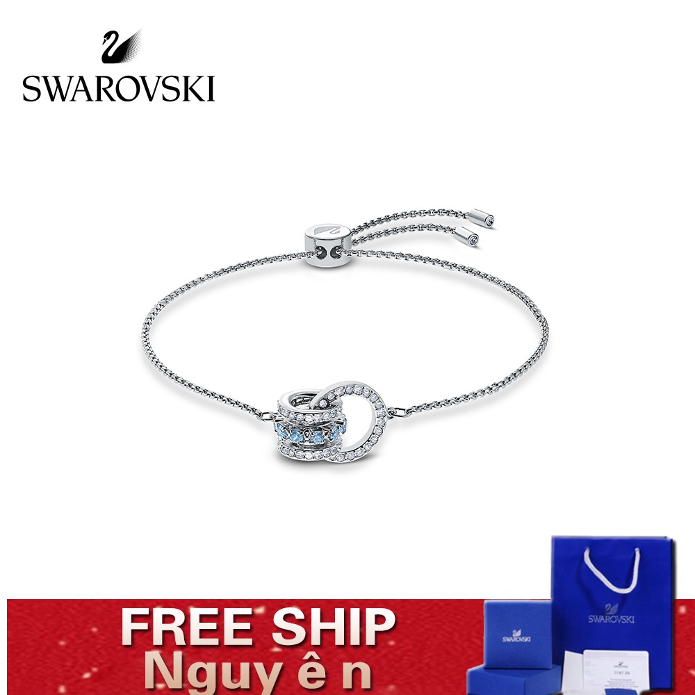 FREE SHIP VòngTay Nữ Swarovski FURTHER Phiên bản kỷ niệm 125 năm lồng vào nhau Bracelet Crystal FASHION cá tính Trang sức trang sức đeo THỜI TRANG