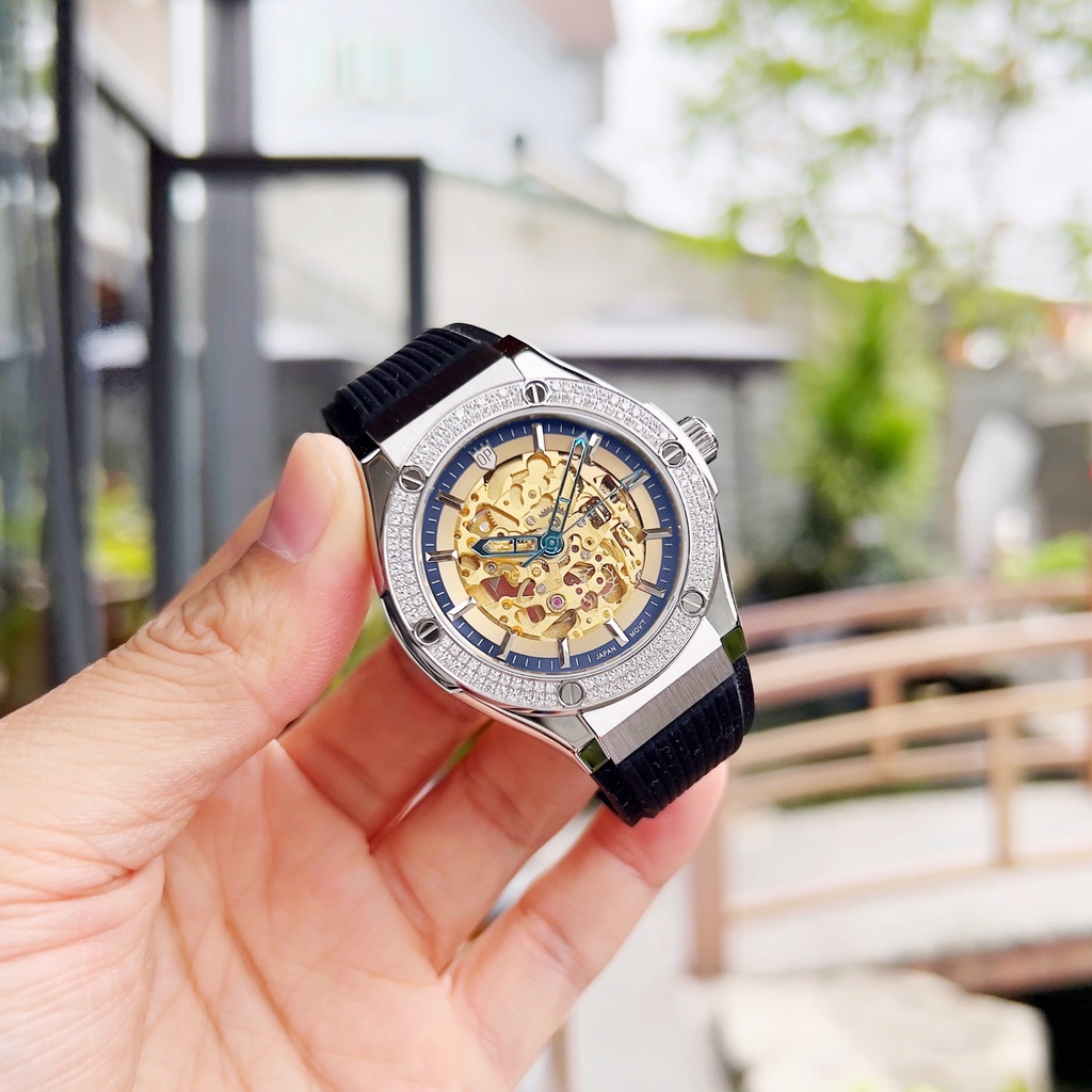 Đồng hồ nam chính hãng Olym Pianus OP990-45 OP990-45.24 OP990-45.24ADGS-GL xanh