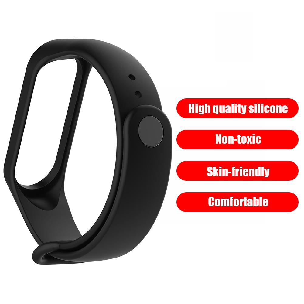 Dây Đeo Silicone Dom Cho Đồng Hồ Thông Minh Xiaomi Miband 3 4