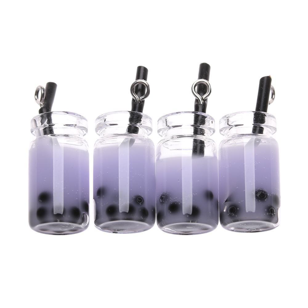 RAINBOW Set 4 Chai Nước Giả Mini Tỉ Lệ 1 / 12 Dùng Để Trang Trí Nhà Búp Bê