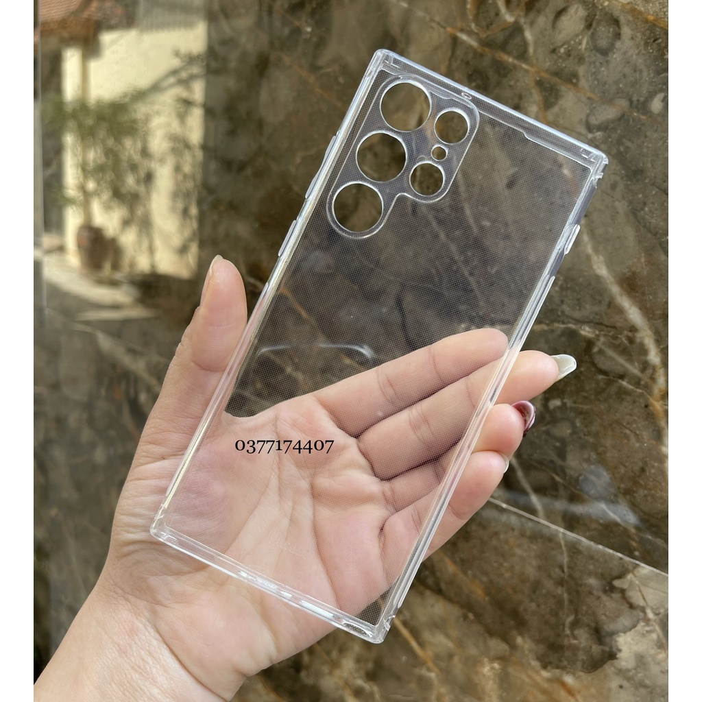 Ốp lưng full cụm camera Samsung S23 FE, S23 Plus, S23 Ultra, S22/ S22+/ S22 Ultra silicon trong suốt chính hãng Ou Case