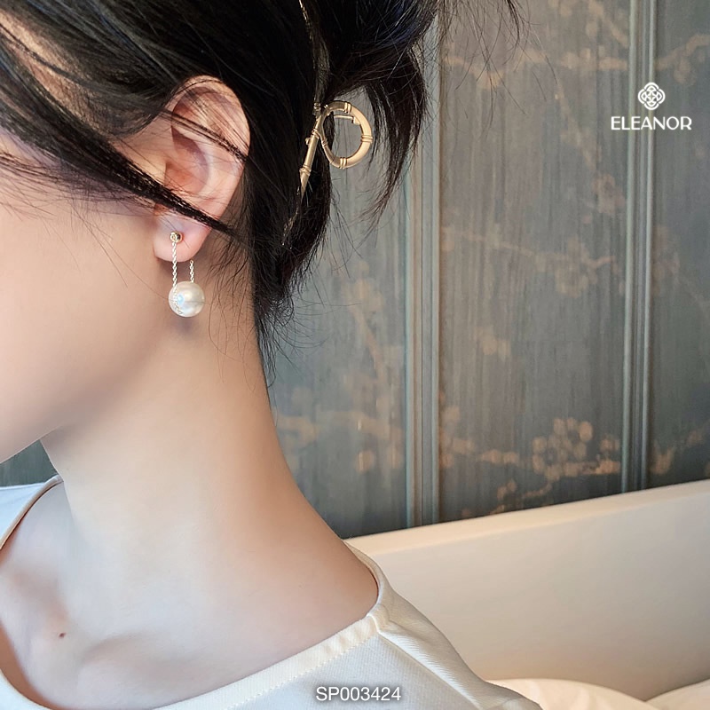 Bông tai nữ Eleanor Accessories hạt ngọc trai nhân tạo phụ kiện trang sức thời trang thanh lịch