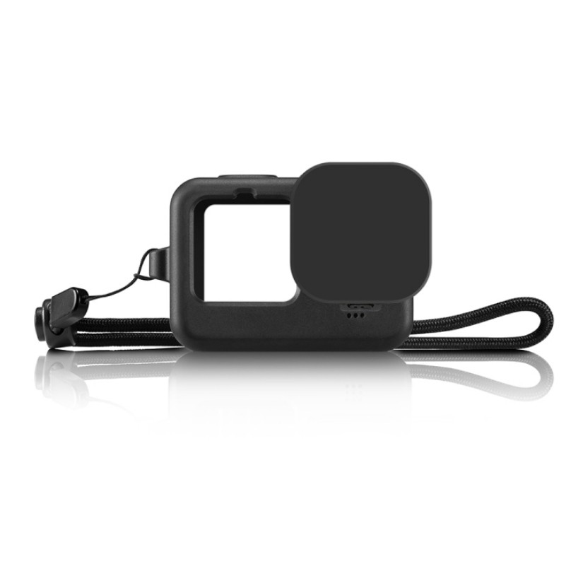 Vỏ Bảo Vệ Silicone PULUZ Với Dây Đeo Cổ Tay Cho GoPro HERO9 Black