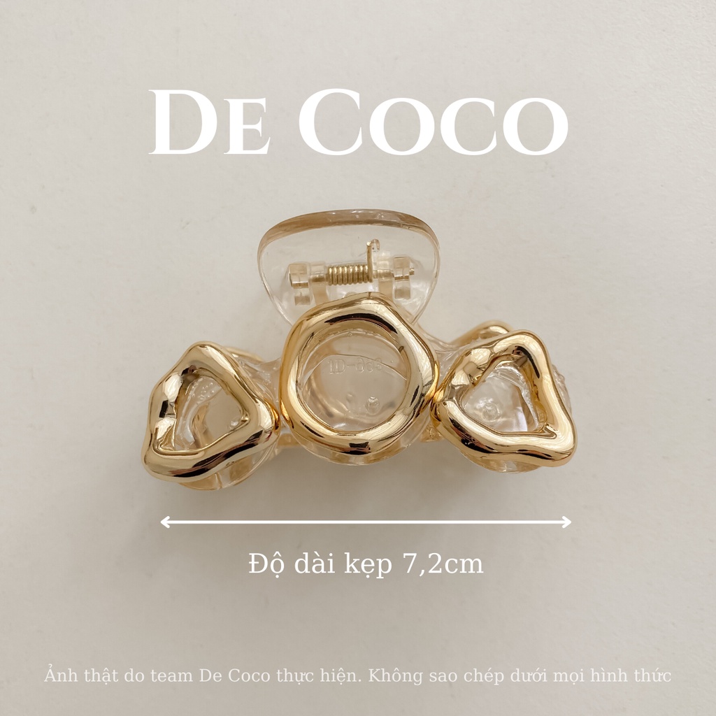 [Mã SKAMCLU8 giảm 10% cho đơn từ 100K] Kẹp tóc Hạnh nhân, kẹp càng cua hot trend Hàn Quốc decoco.accessories