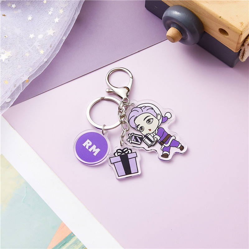 Móc Khóa Hoạt Hình K-pop BT21 Dễ Thương