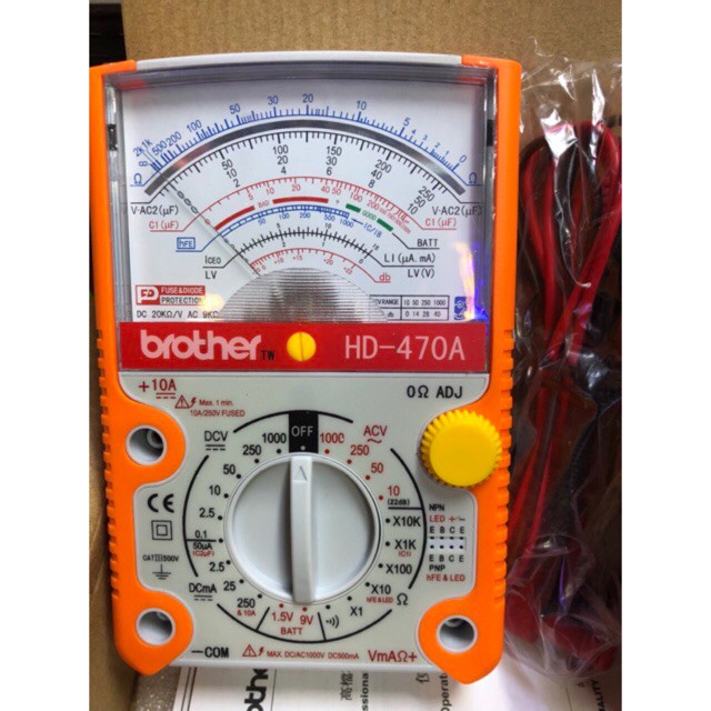 [VN] Đồng hồ đo vạn năng kim Brother HD-470A