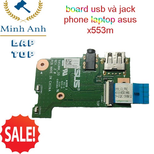 Board jack âm thanh và cổng usb laptop asus x453 x453ma x553 X553ma