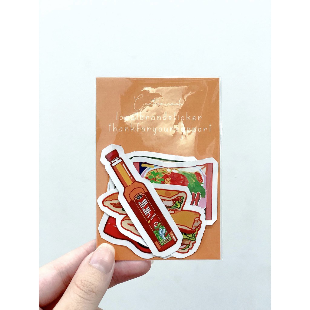 Sticker Chinsu, Hảo Hảo, Hướng Dương, Trà Đá, Nam Ngư, Bánh Mì