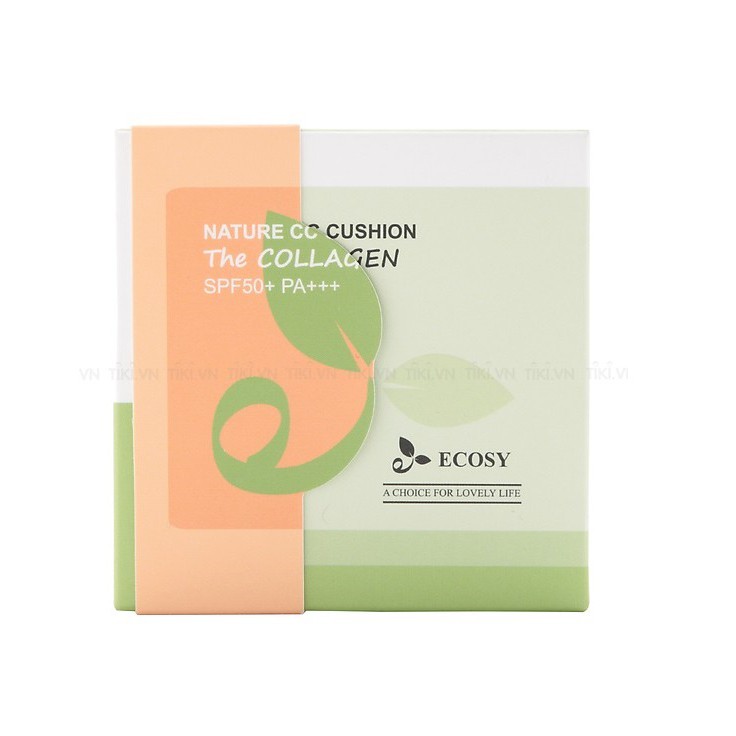 Phấn Nước Ecosy CC Cushion The Collagen SPF50++