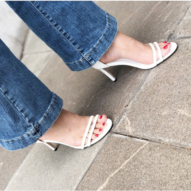 GIÀY SANDAL NỮ VIMILY 2 QUAI CAO 8 CM THỜI TRANG