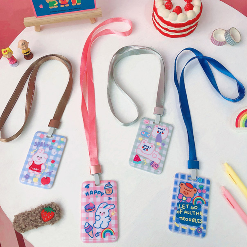 1 Bao Đựng Thẻ Sinh Viên Họa Tiết Hoạt Hình Dễ Thương