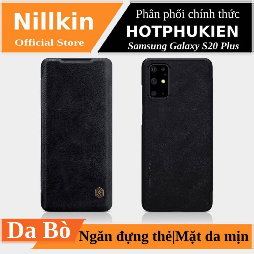Bao da Leather cho Samsung Galaxy S20 Plus hiệu Nillkin Qin (Chất liệu da cao cấp, có ngăn đựng thẻ) - Hàng chính hãng