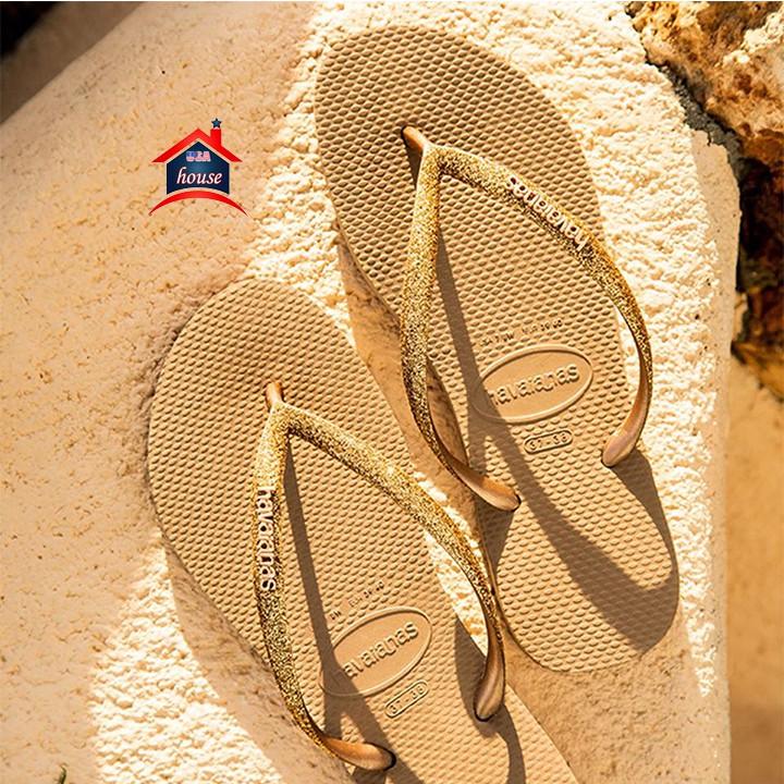 DÉP HAVAIANAS US WOMEN'S SLIM GLITTER FLIP FLOPS