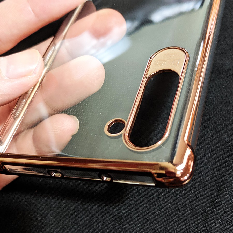 Combo ốp lưng viền màu và miếng dán PPF mặt trước Galaxy Note 10