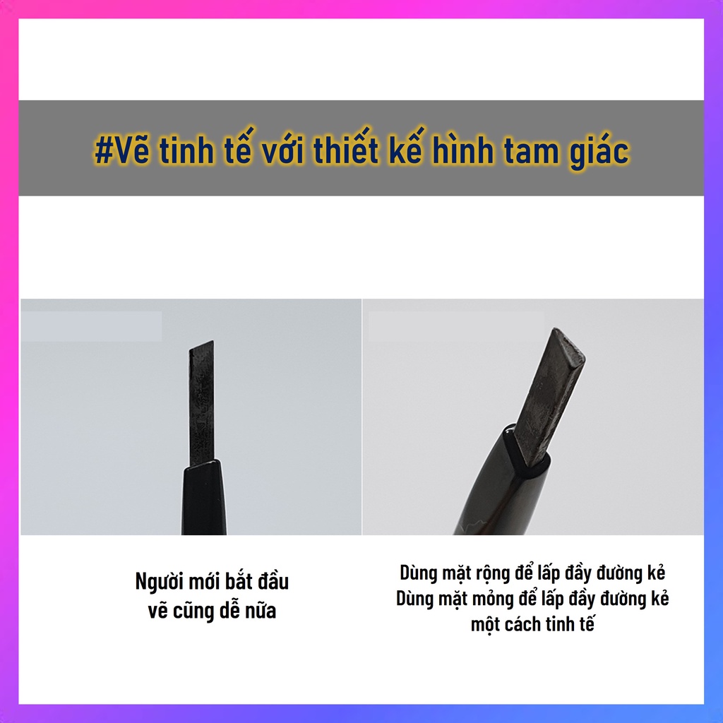Chì kẻ chân mày tạo nét tự nhiên như chân mày thật, không lem, chống trôi, bám dính trong thời gian lâu dài ‎[ETTIAN Natural auto eyebrow pencil 0.2g] | BigBuy360 - bigbuy360.vn
