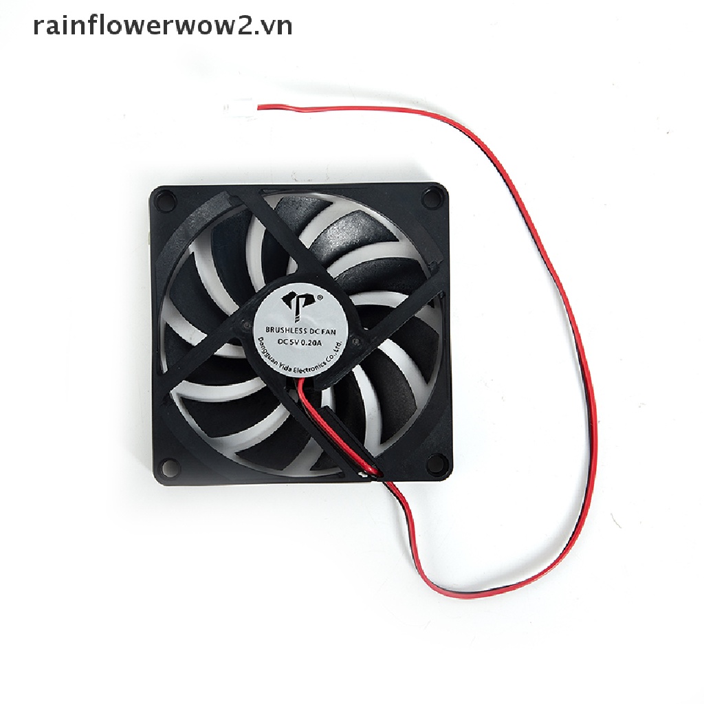 Quạt Tản Nhiệt Không Chổi Than 8010 5V 12V 24V 2 Pin 80x80x10mm Chuyên Dụng
