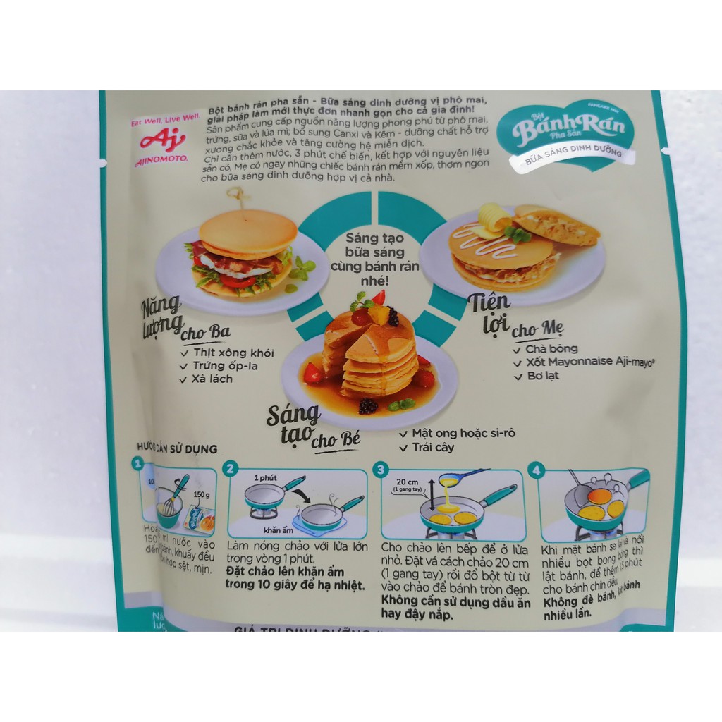 [150g – PM] Bột bánh rán pha sẵn vị phô mai [VN] AJINOMOTO Cheese Pancake Mix Powder (aji-hk) | BigBuy360 - bigbuy360.vn
