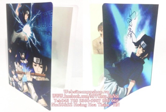 Kẹp đựng bài kiểm tra ảnh naruto 30 lá đựng 60 ảnh bài