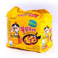 Mì Cay Hàn Quốc, Mì Cay Samyang Vị Phô Mai Thùng 40 Gói 140gr (Giá Sỉ)