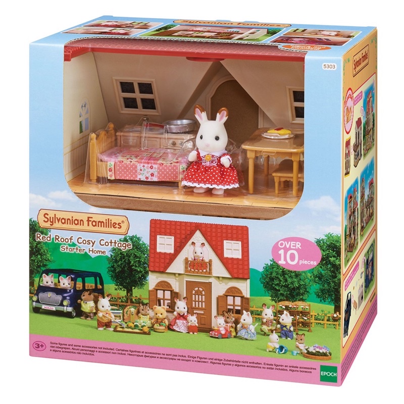 Sylvanian Families Red Roof Cosy Cottage NHÀ MÁI NGÓI ĐỎ nhà thỏ