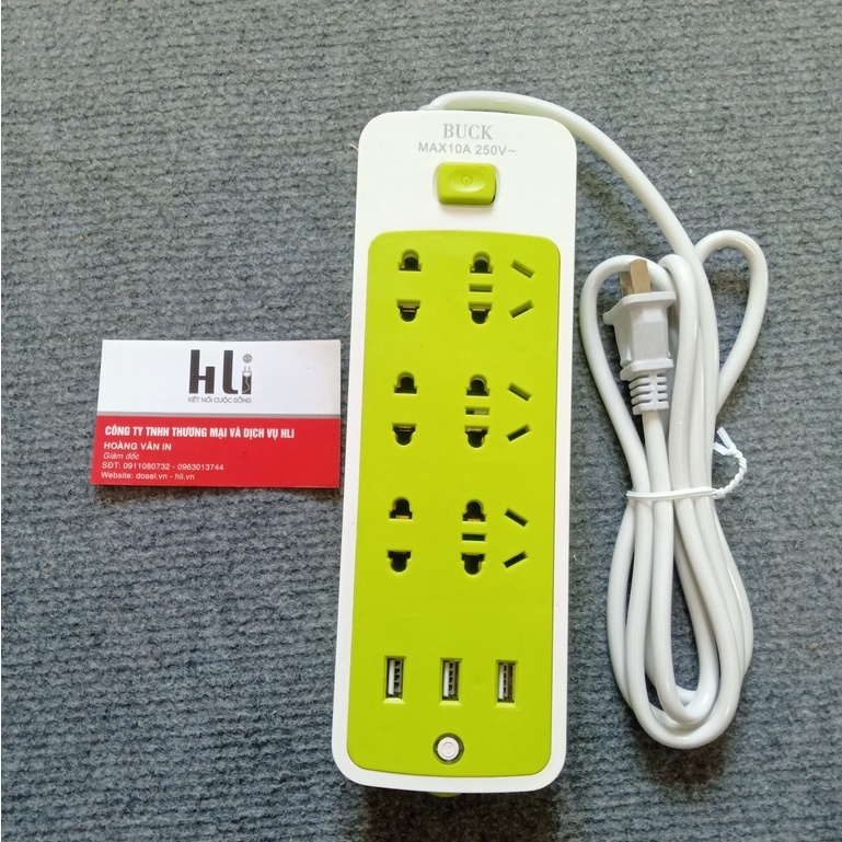 Ổ Cắm Điện 3 Chấu 2 Chấu Kèm USb