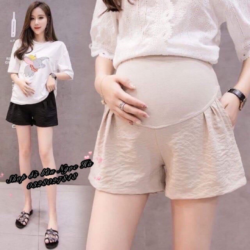 Quần Bầu Sooc Đũi Siêu Mịn Mát hàng đẹp