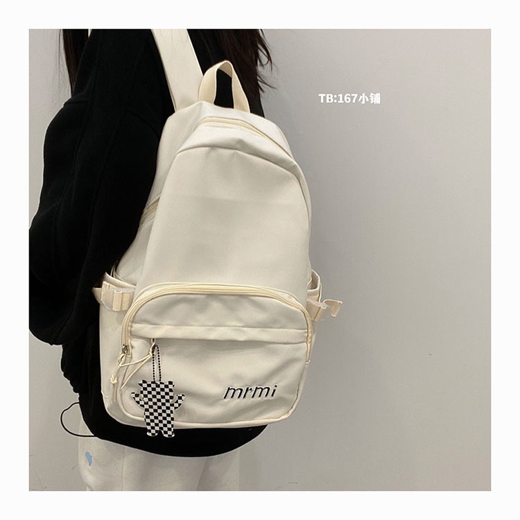 Balo nữ đi học trơn basic thời trang ulzzang hàn quốc giá rẻ vừa laptop 14inch B330