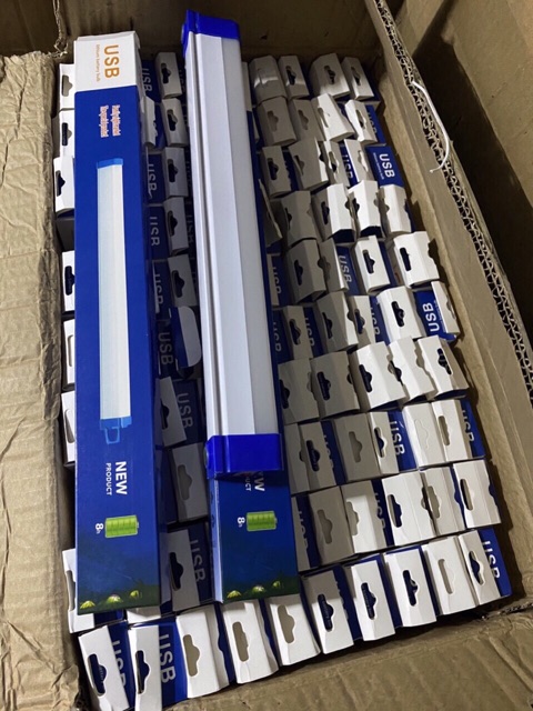 Đèn tích điện dùng chân sạc USB