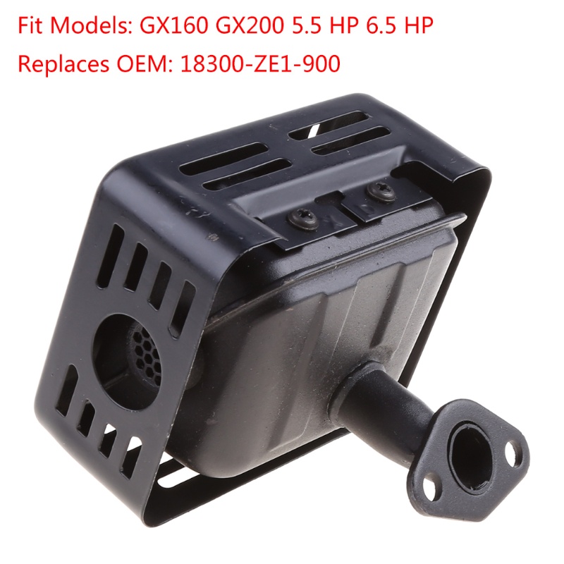 Ống Xả Khí Thải Giảm Thanh Thay Thế Cho Động Cơ GX160 GX200 5.5hp 6.5hp