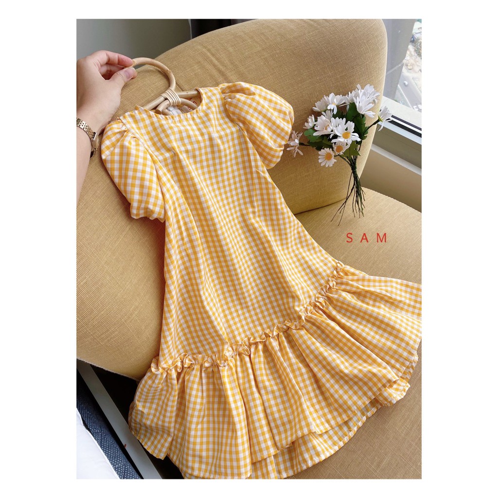 Đầm babydoll phong cách Hàn Quốc cho bé gái