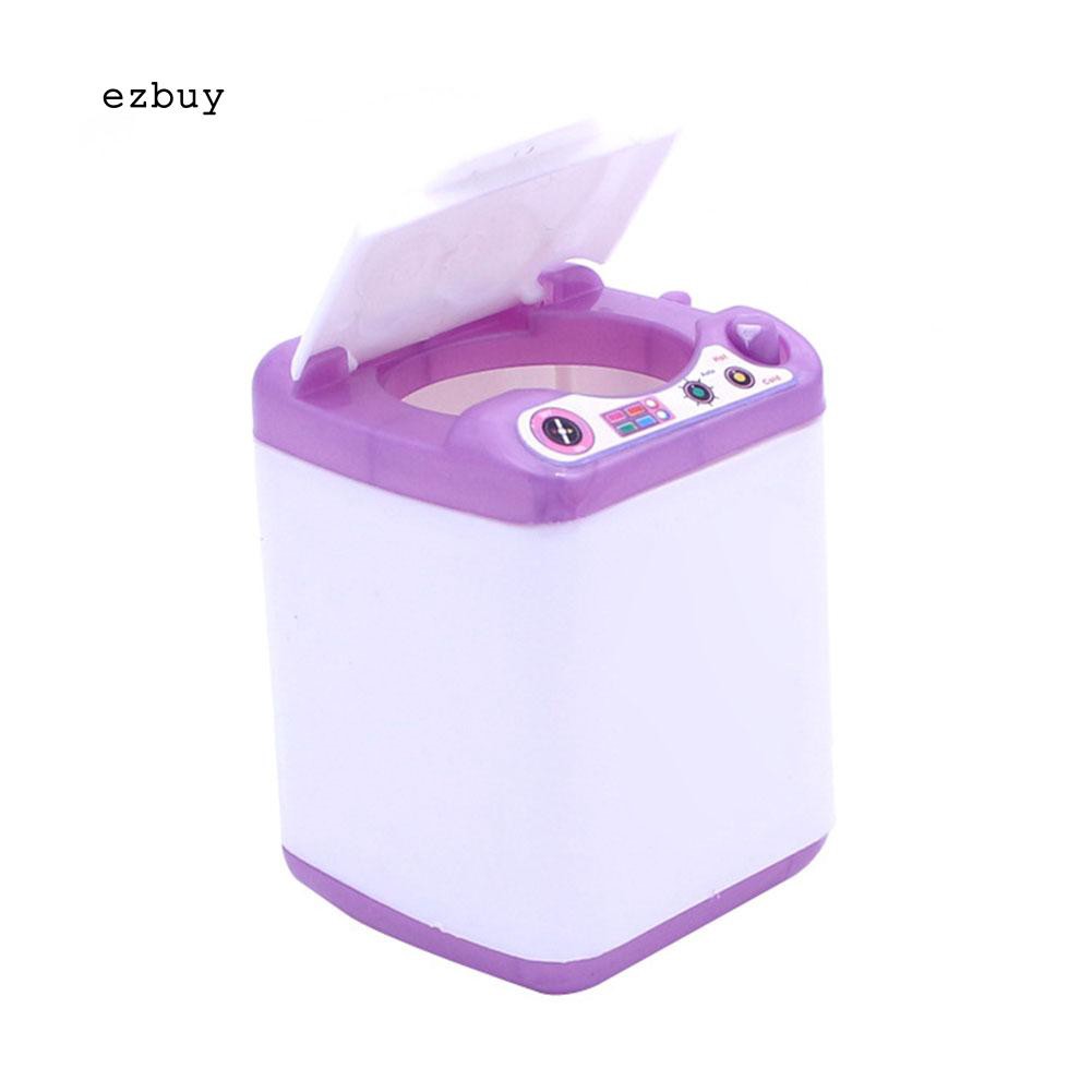 Mô hình máy giặt đồ chơi mini bằng silicon trang trí nhà búp bê cho trẻ