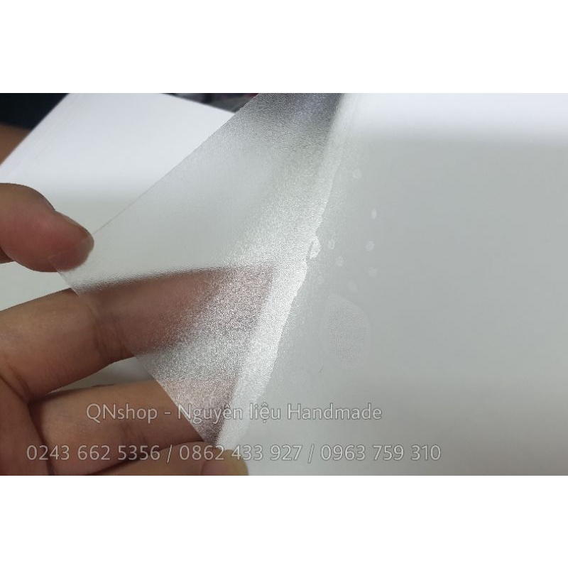 5 mét decal lụa mờ, decal trong khổ 60cm
