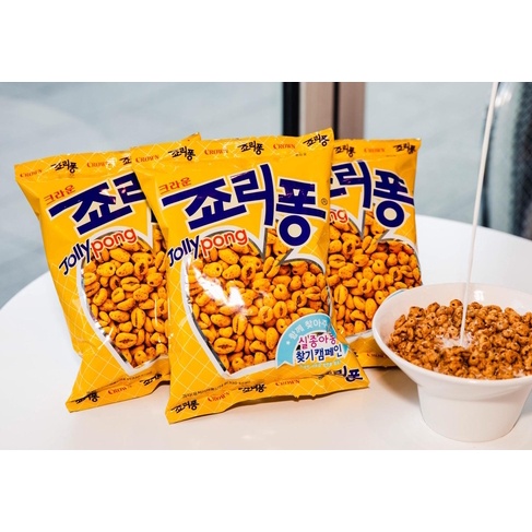 [Hot Hot Hot] Snack Lúa Mạch Jolly Pong Crown Hàn Quốc 74g. Dành Người Ăn Kiêng. Giảm Cân. Ăn Vặt Rất Ngon.