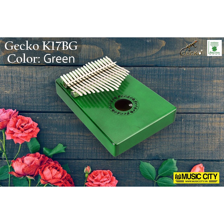 Đàn Kalimba Gecko K17BG Green