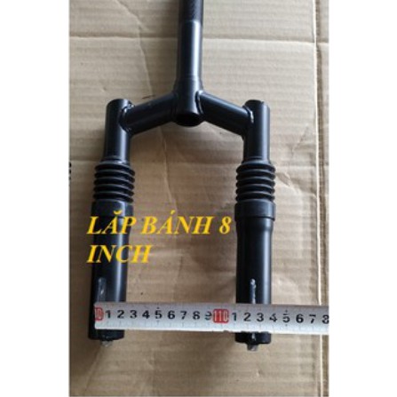 HOT.Phuộc nhún xe điện scooter lắp vừa 8 inch-12 inch, càng xe có giảm sóc, thụt xe điện NAMHP