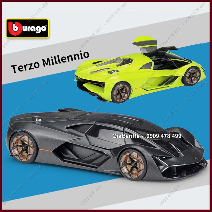 Xe Mô Hình Kim Loại Lambo Terzo Milenio Tỉ Lệ 1:24 - Bburago - 8334