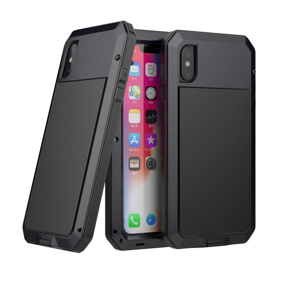 iPhone XS Max / XR Original Heavy Metal Armor + Silicone Shockproof Phone Case